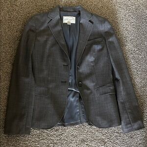 Banana Republic Women’s Charcoal Gray Wool-Blend Sport Coat
